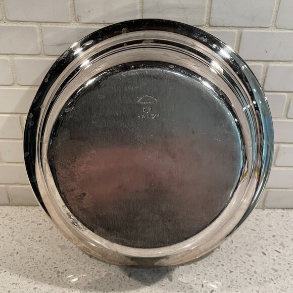 John Dixon & Sons Sheffield Silverplate Round Bowl with Beaded Rim-8" - Picture 3 of 7